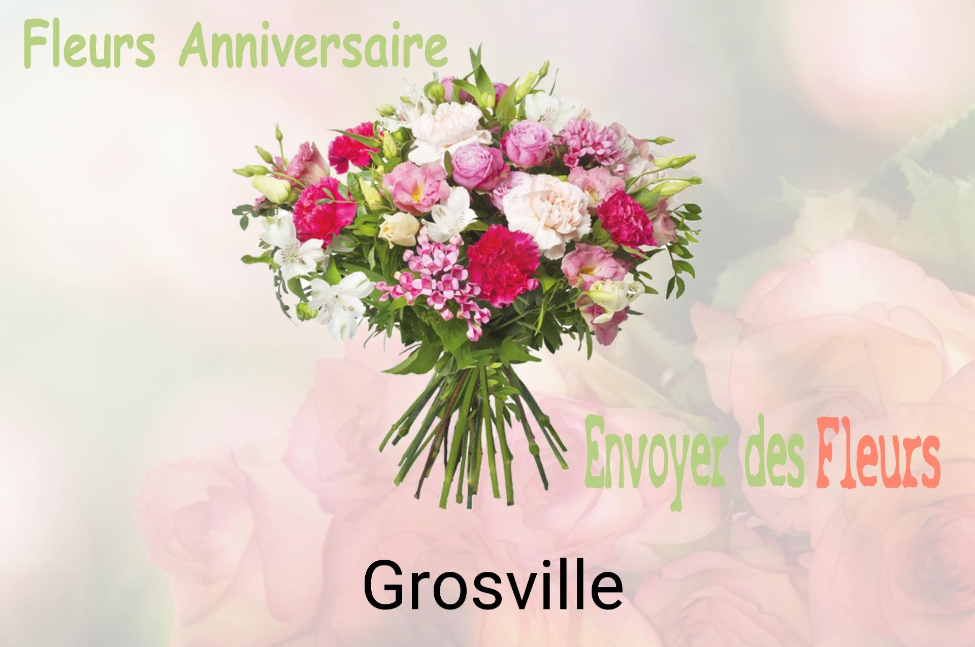 Bouquet de fleurs d’anniversaire livré à Grosville